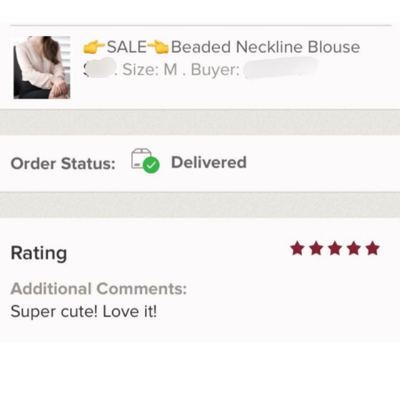 🎉🎉HP🎉🎉👉SALE👈Beaded Neckline Blouse - Picture 4 of 4